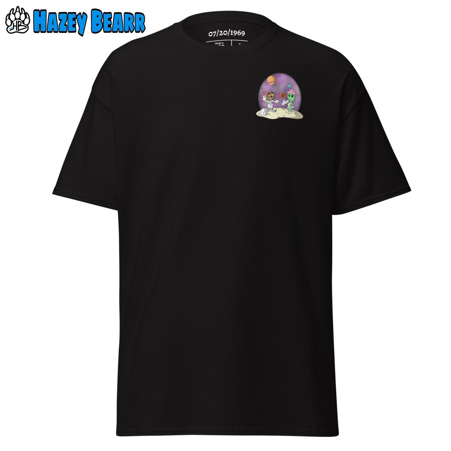 Hazey Bearr™ Tee (Moon Landing), Size: Small