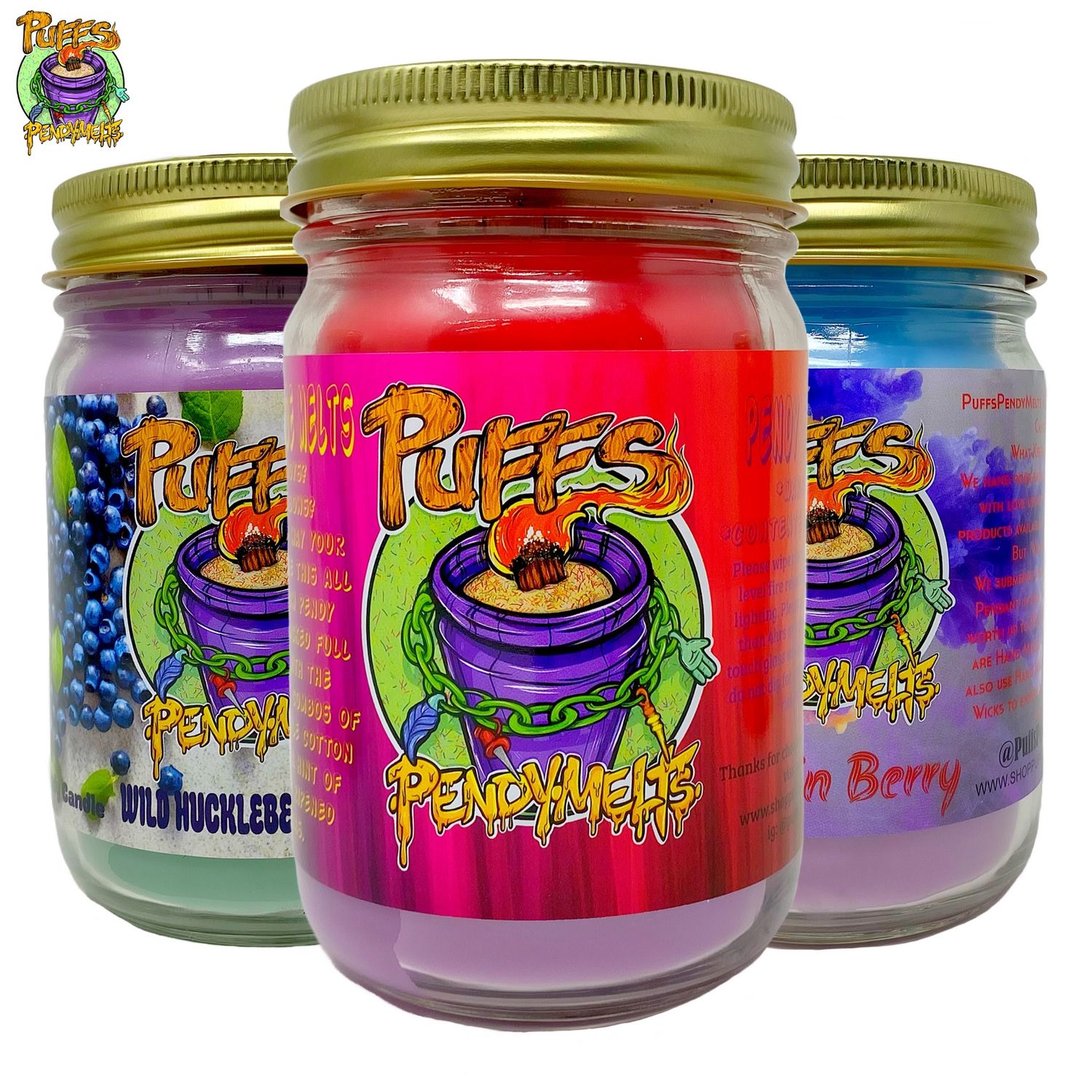 Puffs Pendy Melts™ Flower Edition, Scent: Spiced Sugar Plum