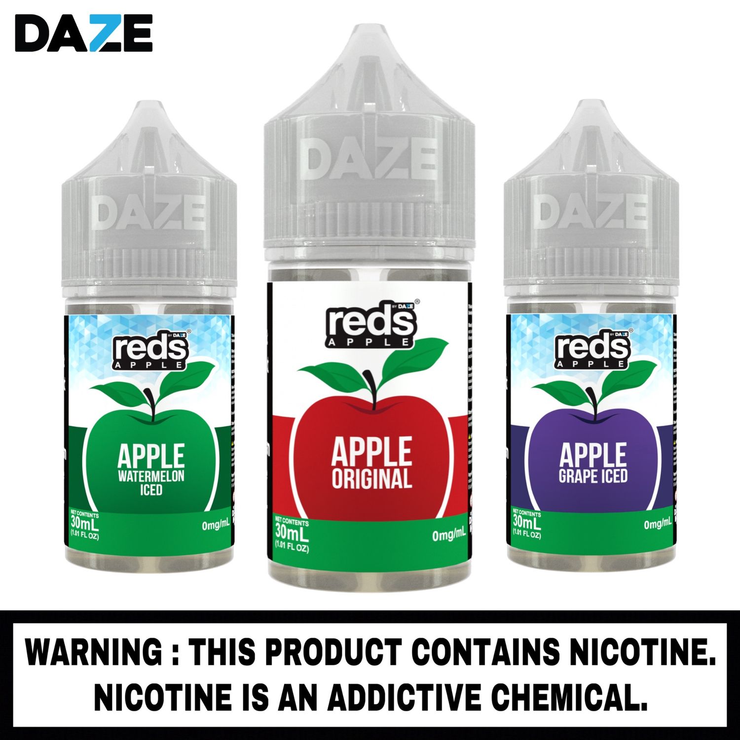 Reds™ Salt E-liquid, Flavor: Apple, Nicotine Strength: 30 mg