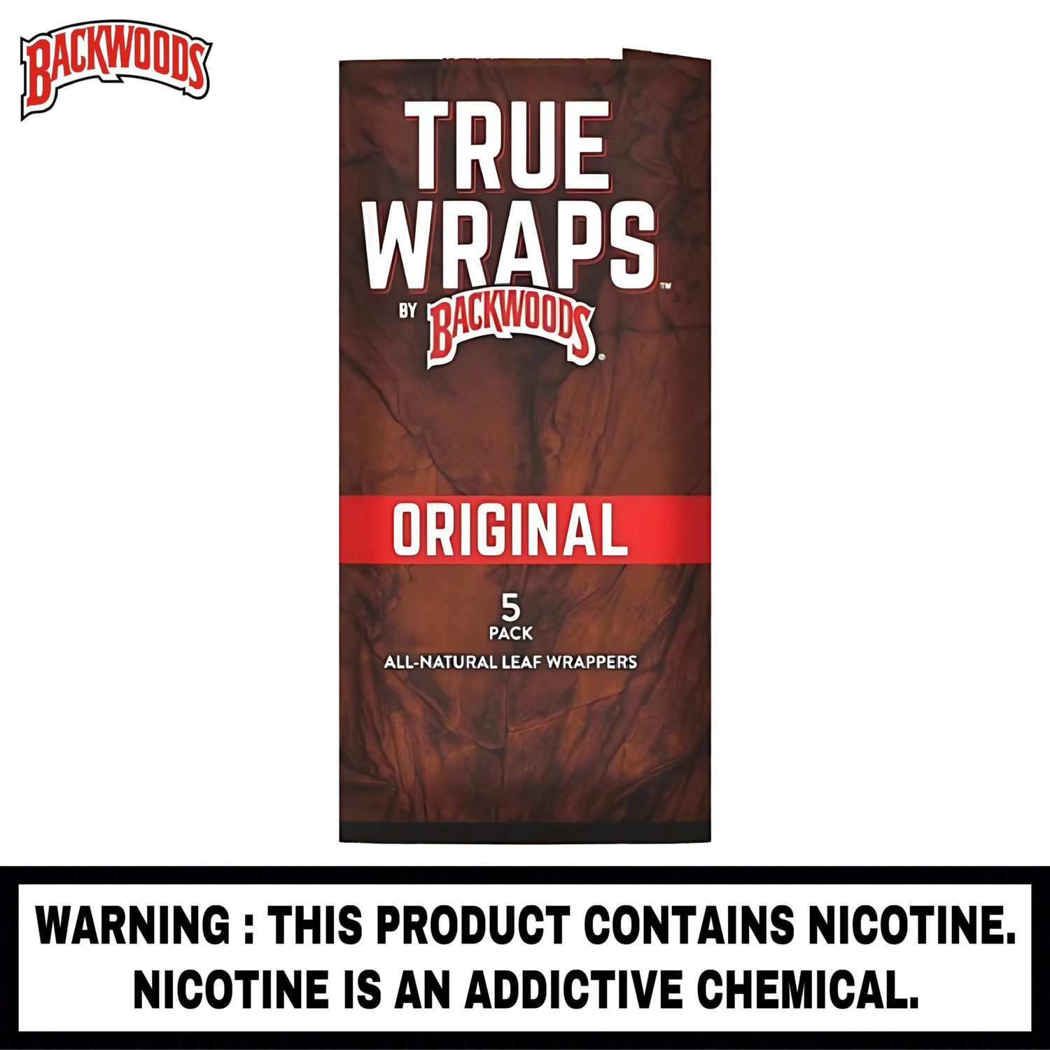 Backwoods® True Wraps™ (5 pack), Flavor: Original