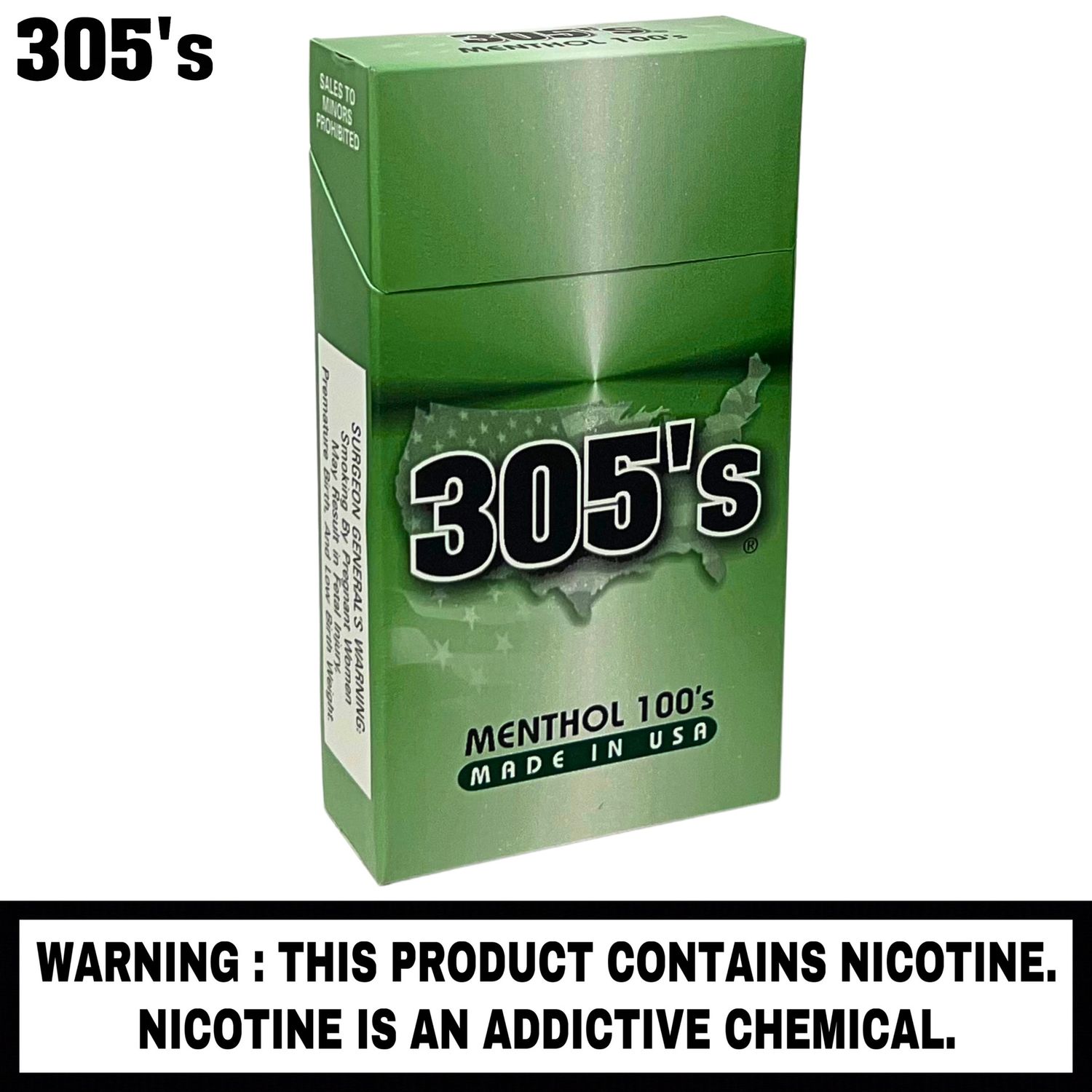 305’s™ Menthol 100's, Package Size: Single Pack