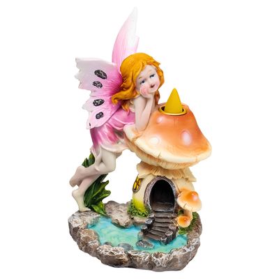 Backflow Cone Incense Burner (Pink Fairy)