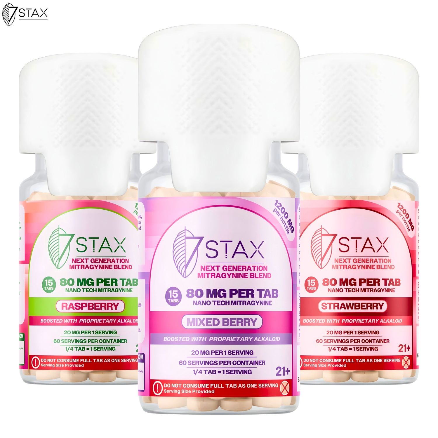 7 Stax™ Tablets (15 pack), Flavor: Mixed Berry
