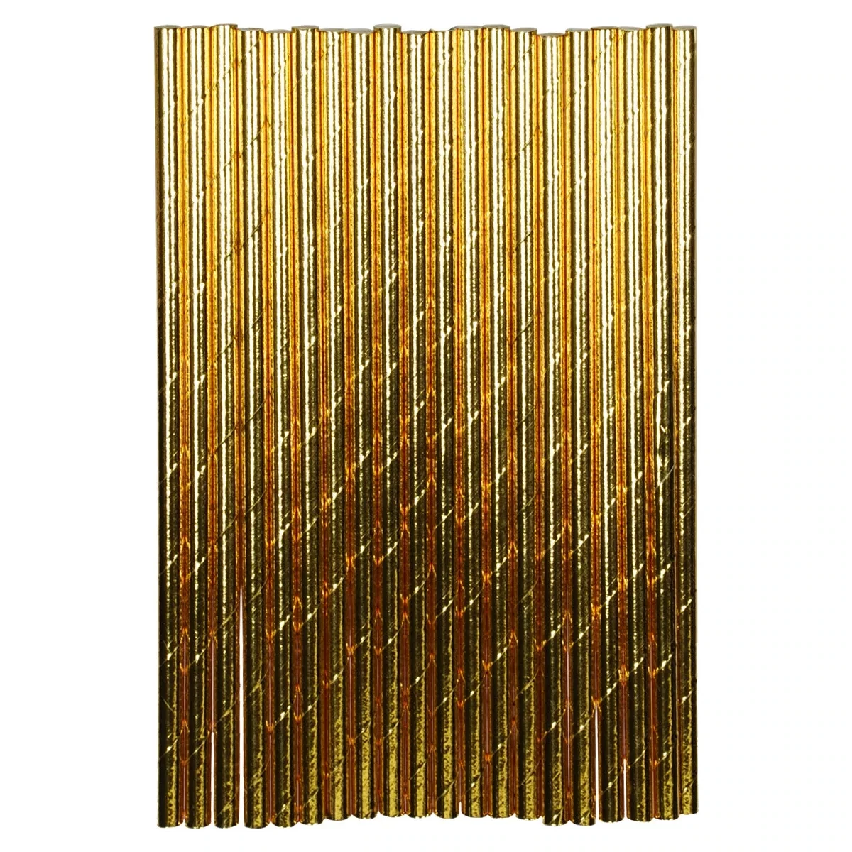 Metallic Gold Paper Straws