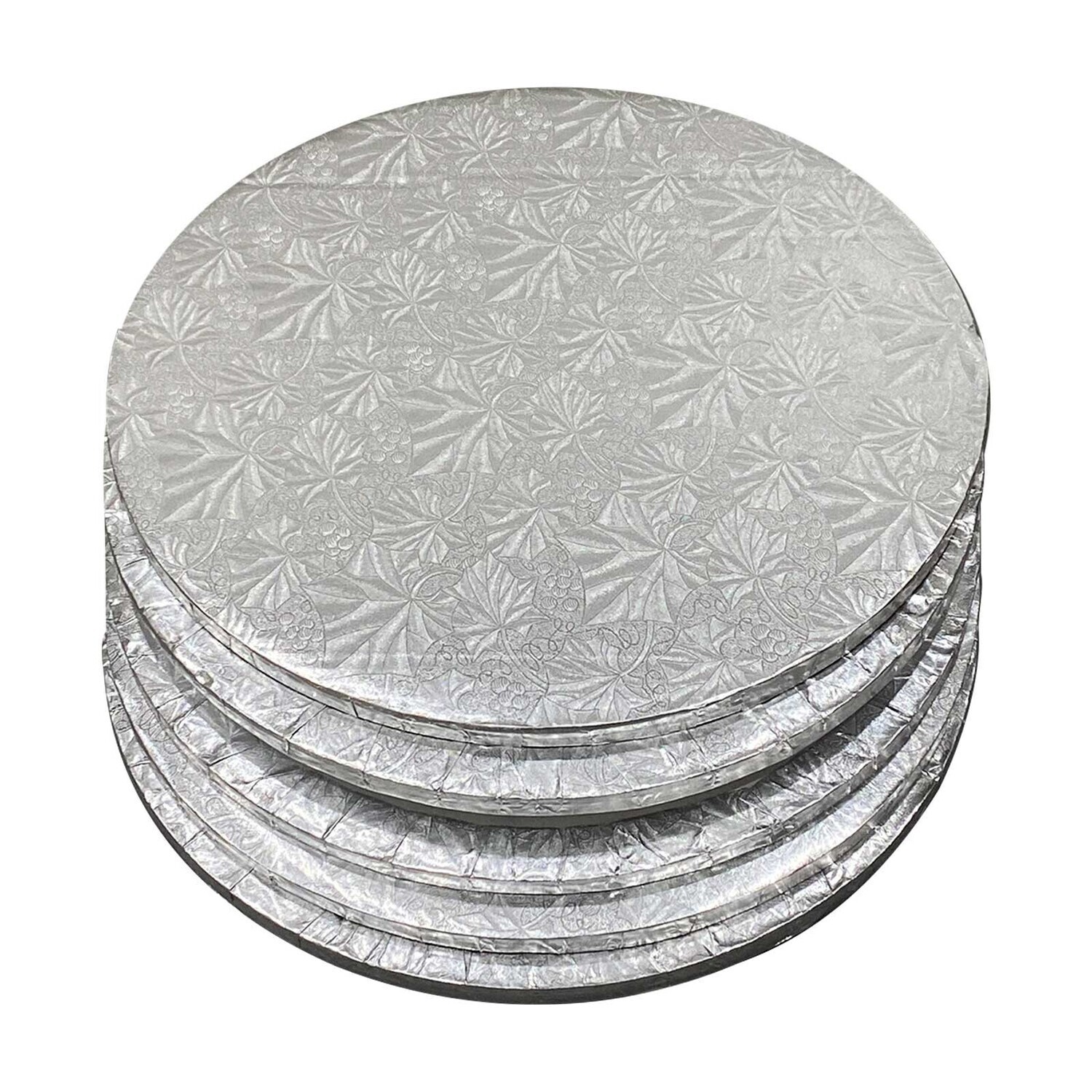18&quot; Cake Drum Silver Vase