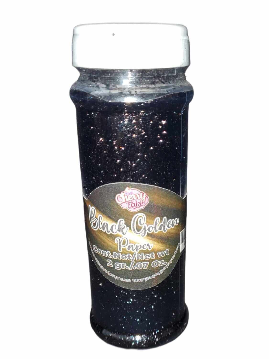 Black Golden Paper Flakes