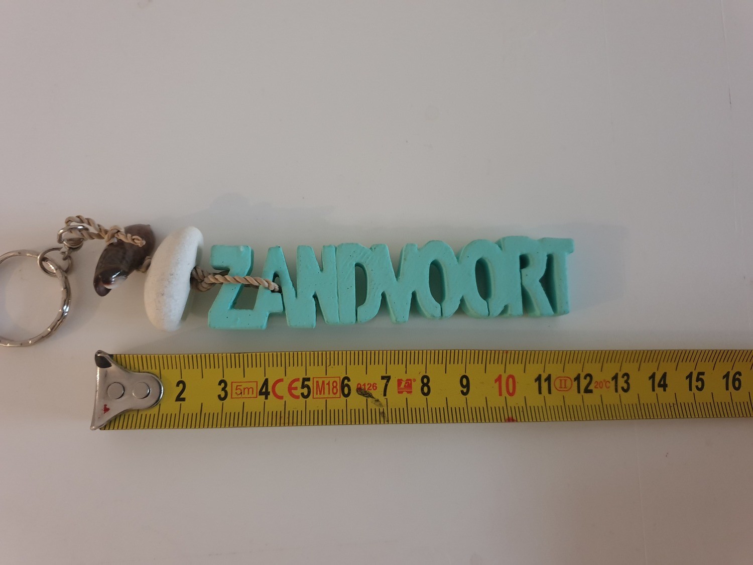 Sleutelhanger Zandvoort turquoise