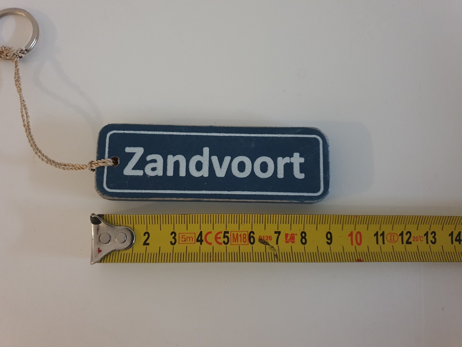 Sleutelhanger Zandvoort hout plaatsnaambord