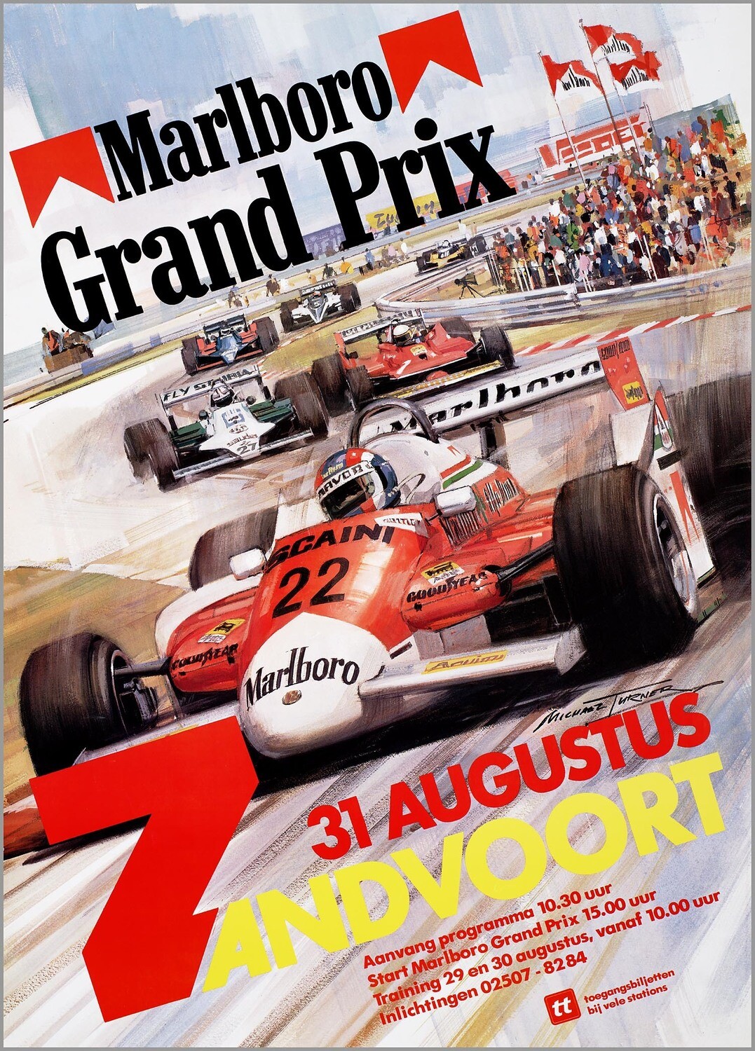 Grand Prix Zandvoort 1980 - print op paneel
