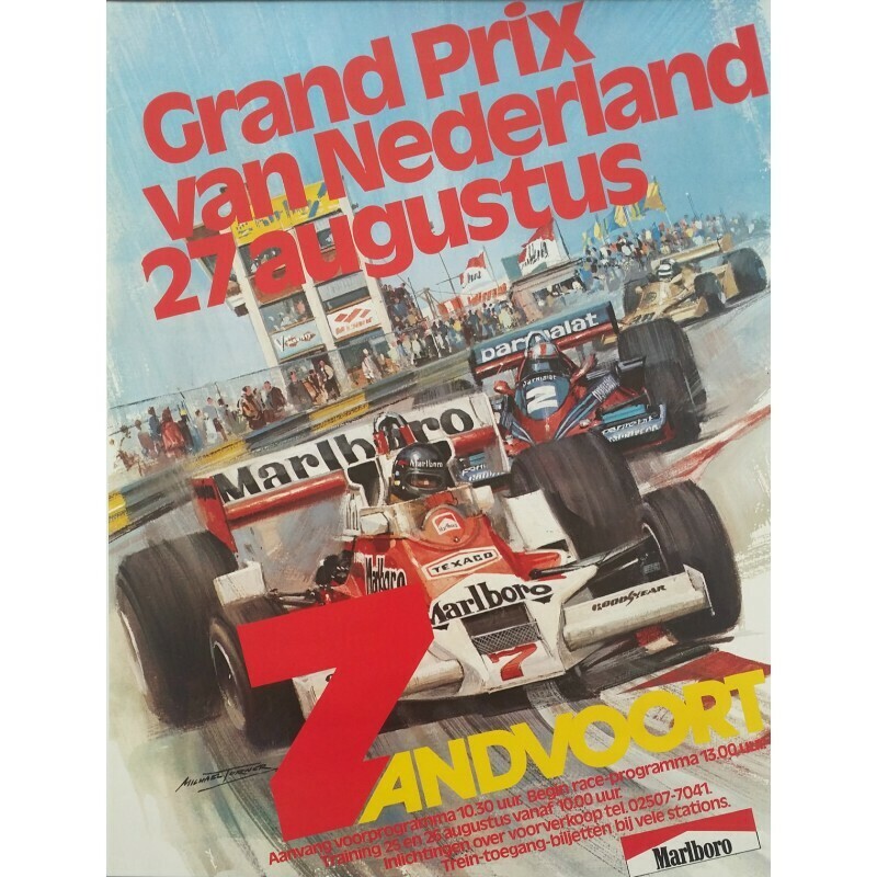 Raceposter Grand Prix Zandvoort 1978