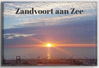 Magneet met Zonsondergang Zandvoort aan Zee