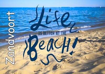 Ansichtkaart Life is better at the Beach