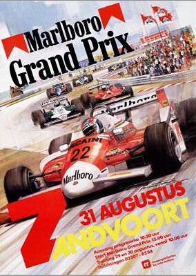 Ansichtkaart Grand Prix poster 1978