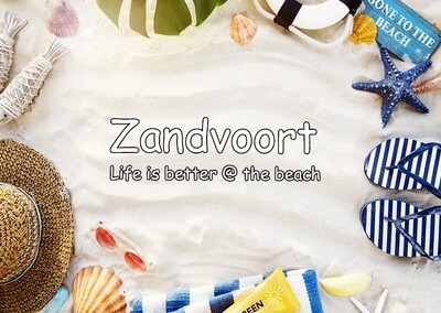 Ansichtkaart Life is better @ the beach Zandvoort