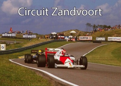 Ansichtkaart Circuit Zandvoort Race 1985