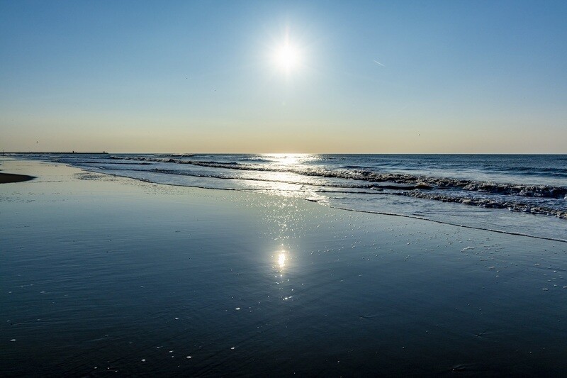 Vloedlijn Zandvoort - print op paneel