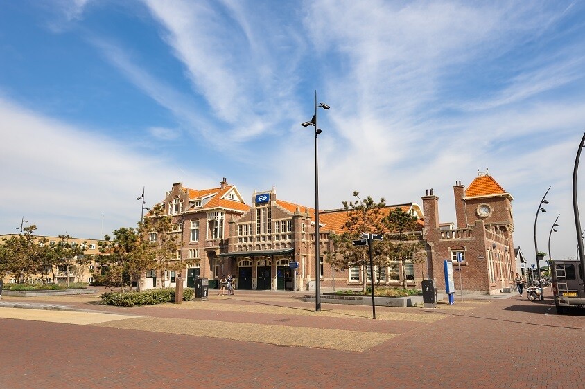 Station Zandvoort - print op paneel