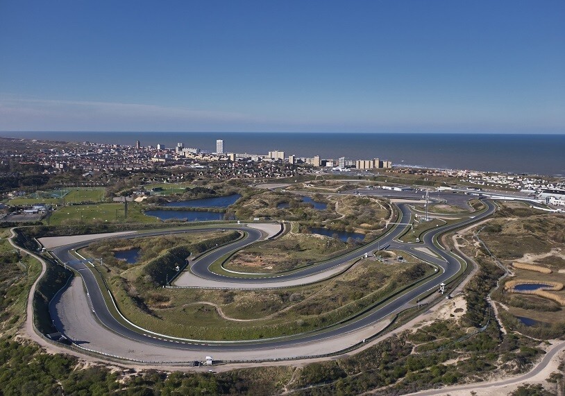 Luchtfoto Circuit Zandvoort - print op paneel