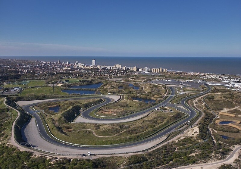 Luchtfoto Circuit Zandvoort - print op paneel