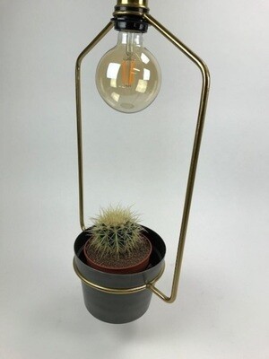 Hanging Lamp Frome Pot Blue Gold