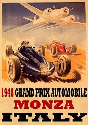 Raceposter Monza 1948