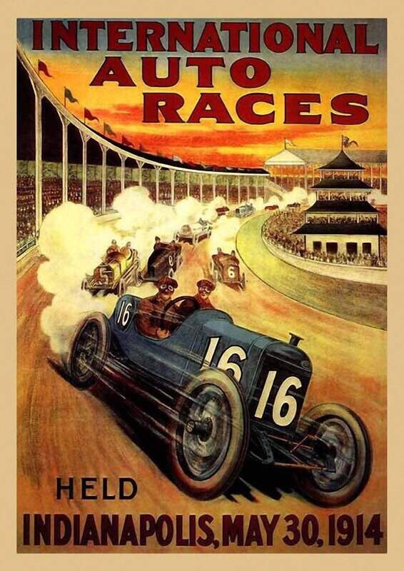 Raceposter Indianapolis 1934