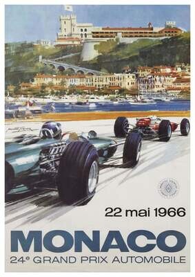 Raceposter Monaco 1966