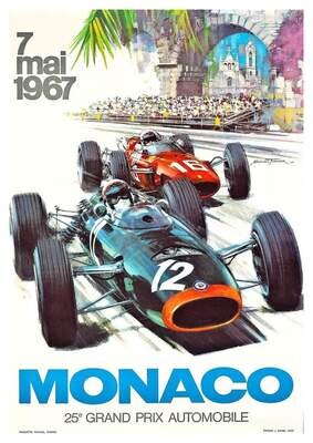 Raceposter Monaco 1967