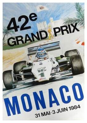 Raceposter Monaco 1984