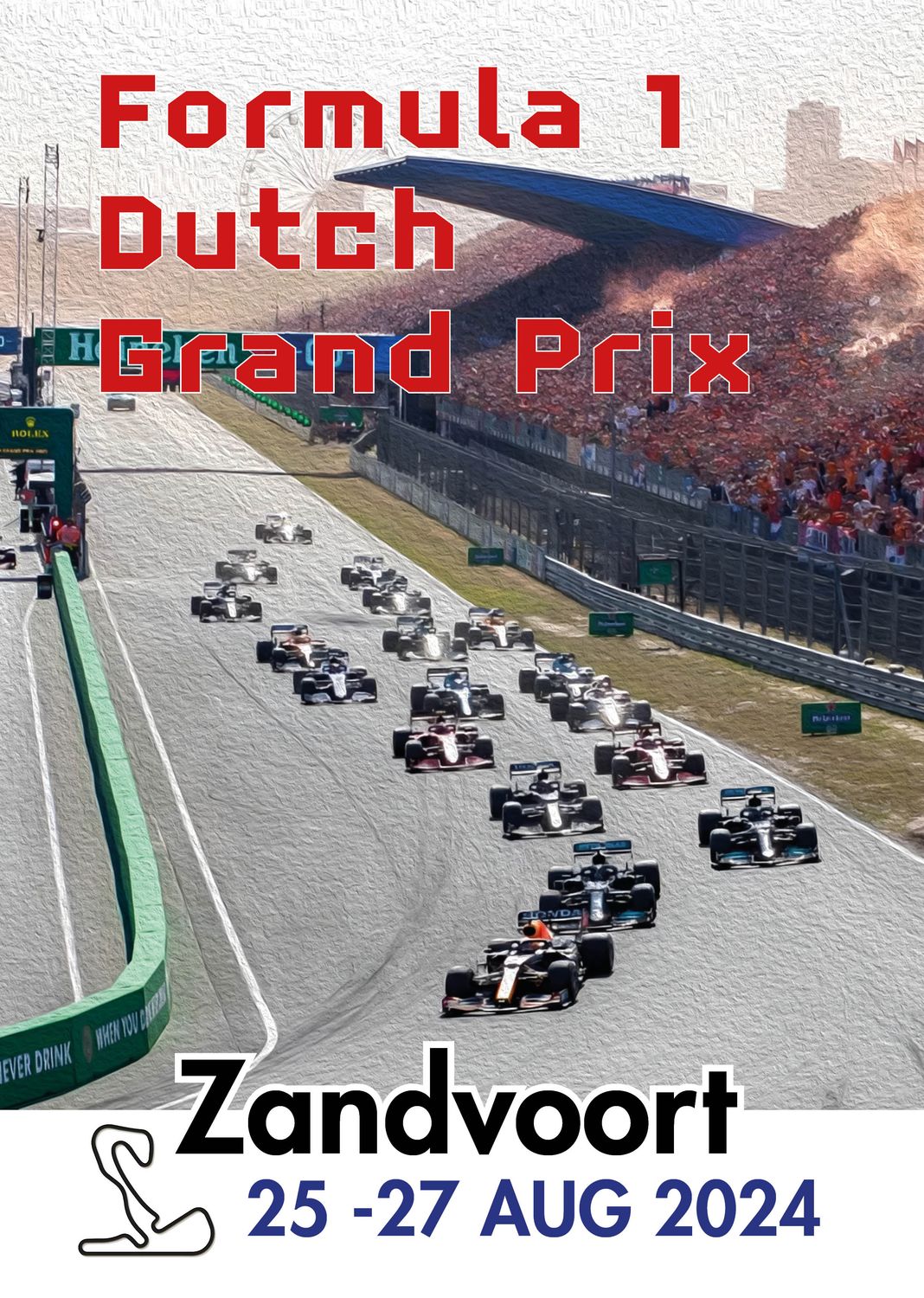 Raceposter Grand Prix Zandvoort 2024