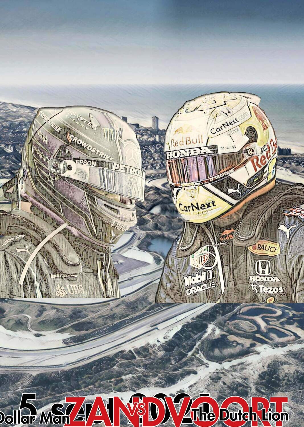 Raceposter Grand Prix Zandvoort "The Battle Of The Dunes 2021"