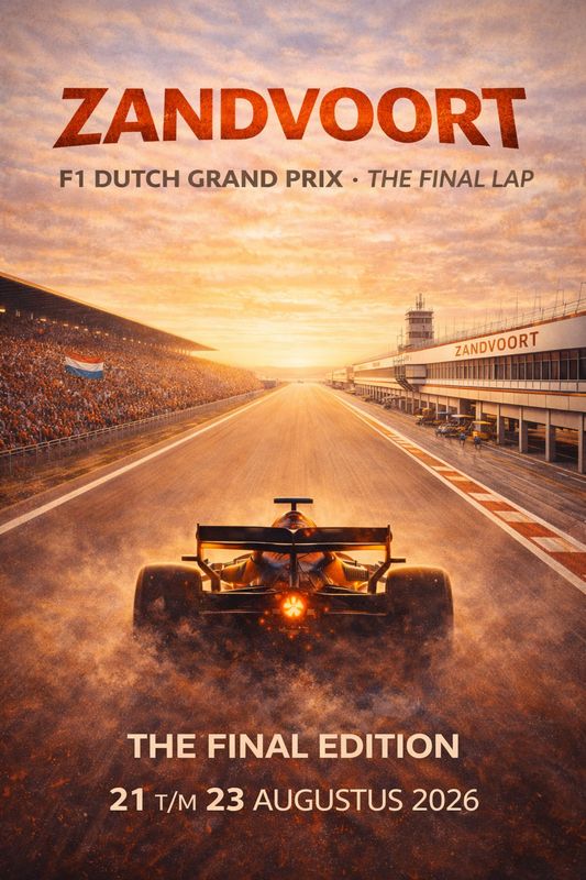 Raceposter Grand Prix Zandvoort 2026 "The final lap"