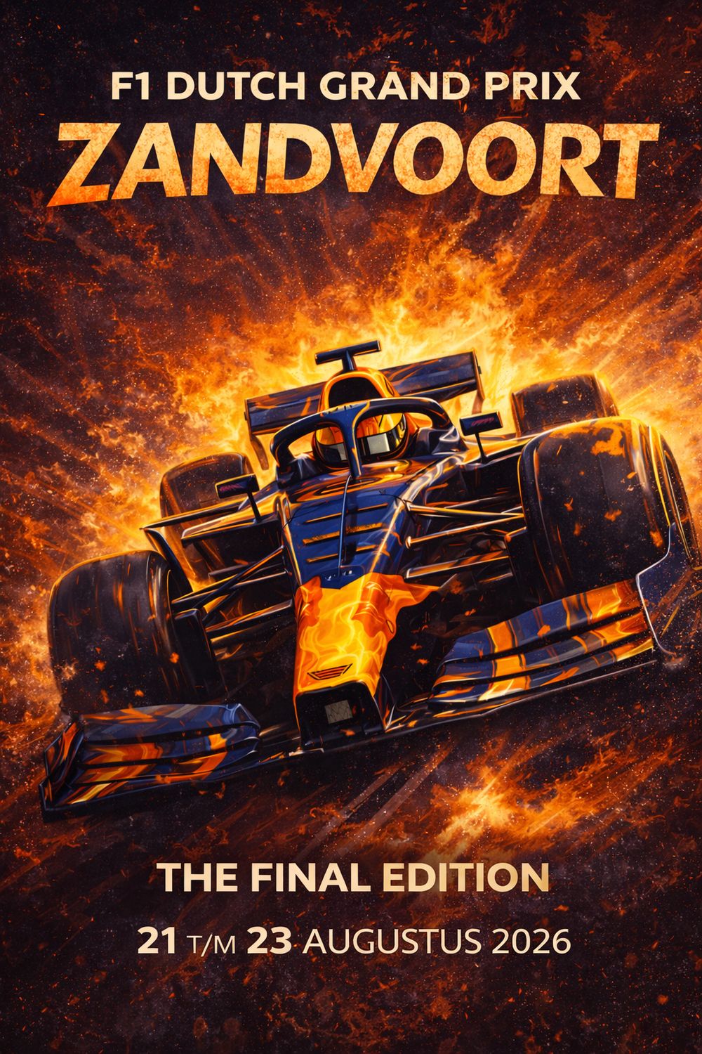 Raceposter Grand Prix Zandvoort 2026 "The final lap"