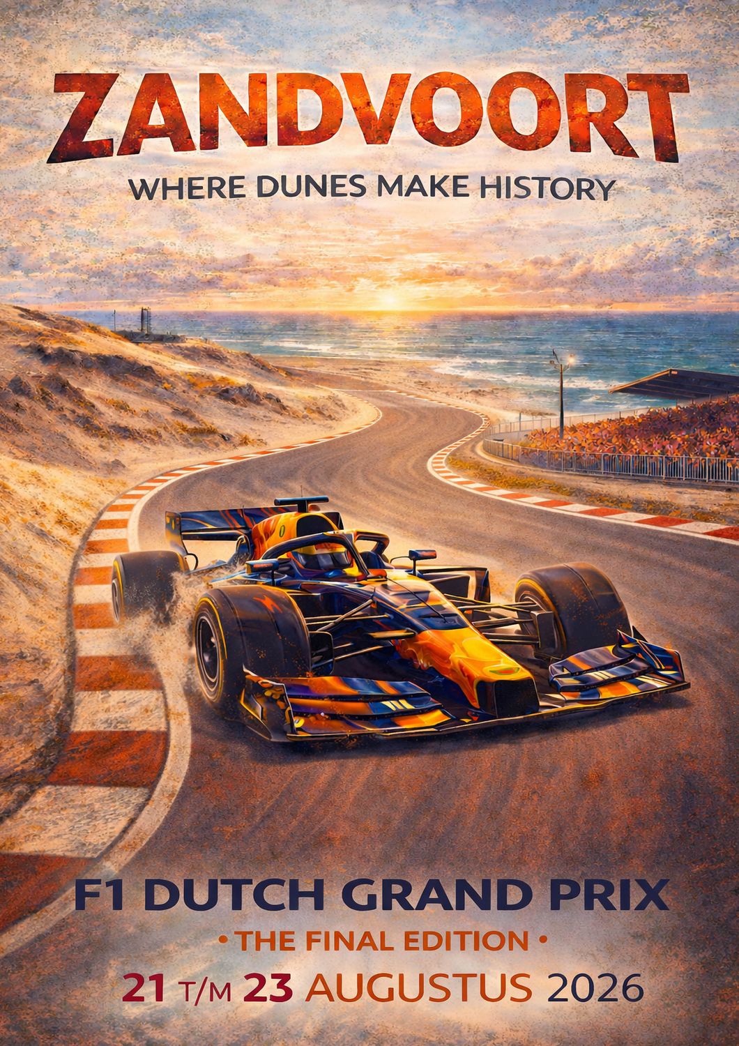 Raceposter Grand Prix Zandvoort 2026
