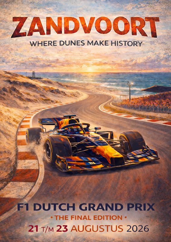 Raceposter Grand Prix Zandvoort 2026