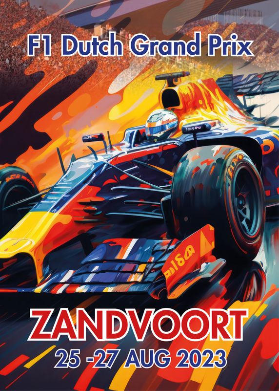 Raceposter Grand Prix Zandvoort 2023
