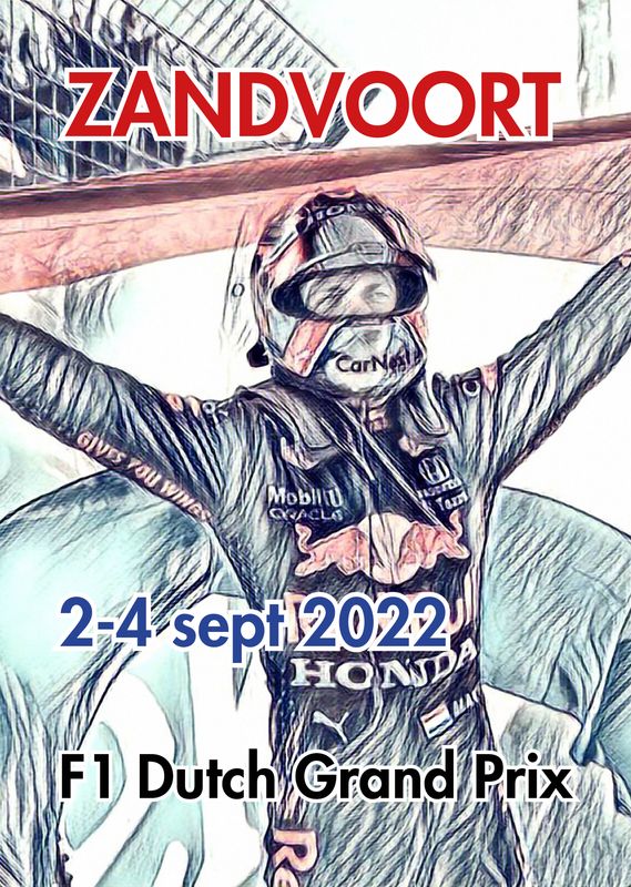 Raceposter Grand Prix Zandvoort 2022