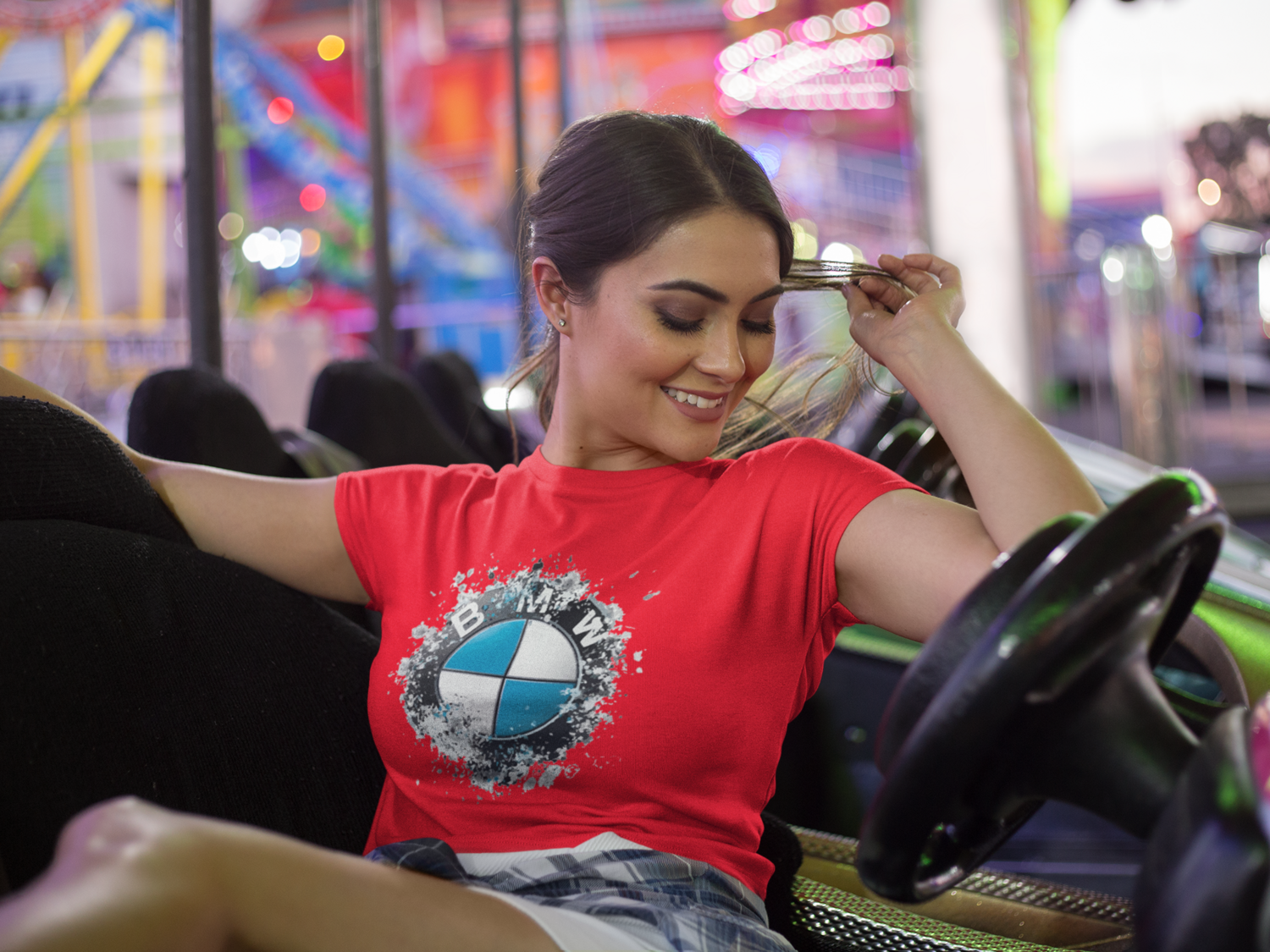 Shattered BMW logo T-shirt