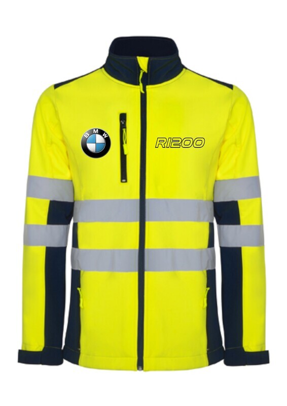 High visibility embroidery softshell jacket R1200/R1250 Motorrad Adventure