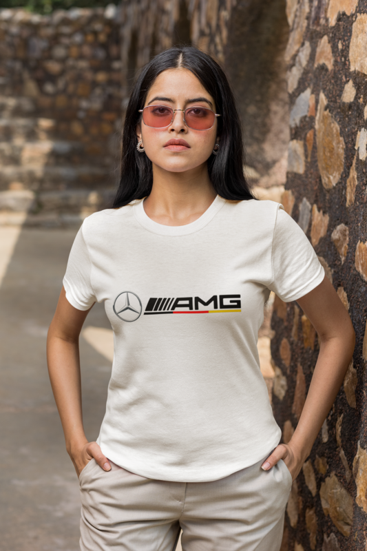 t-shirt Mercedes AMG round neck cotton Germany flag colors sweatshirt-hoodie