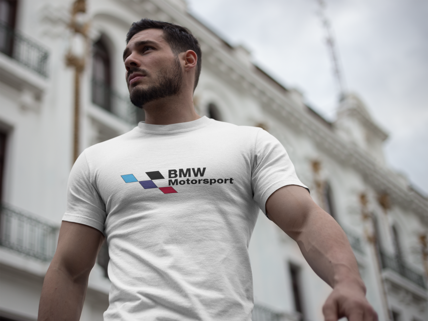 BMW Motorsport flag T-shirt - bimmer life mpower