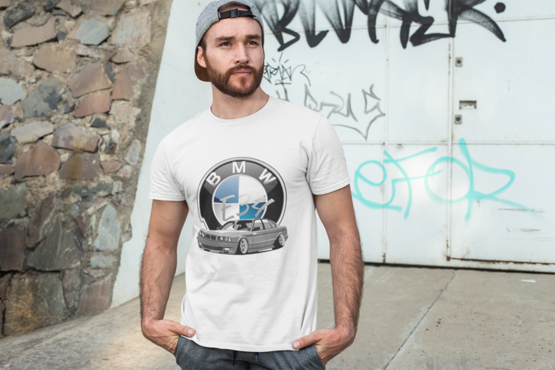E34 Classic car BMW T-shirt - Bimmer life