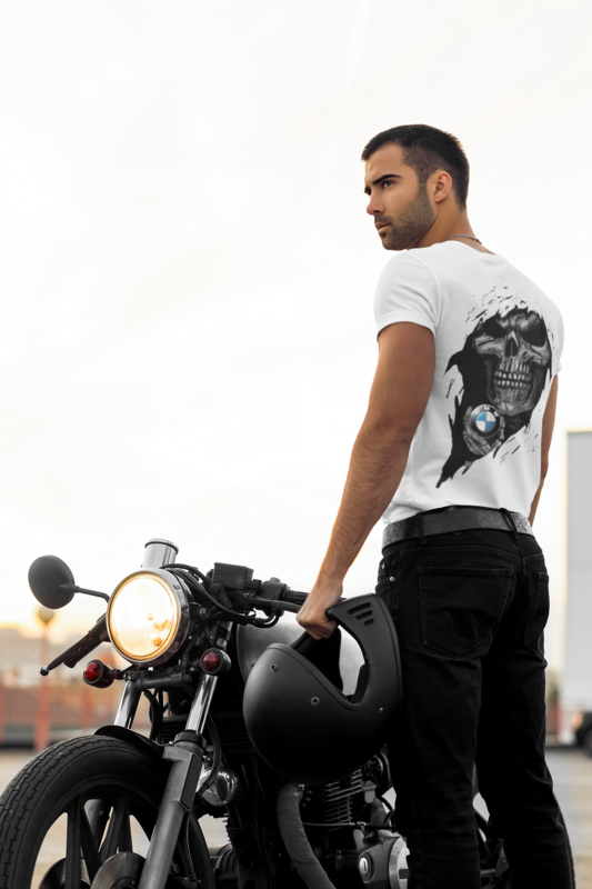 Motorcycle BMW Motorrad Skull T-shirt R1200GS/R1250GS Adventure