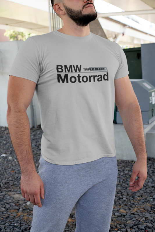 T-shirt Triple black &quot;BMW motorcycle&quot;