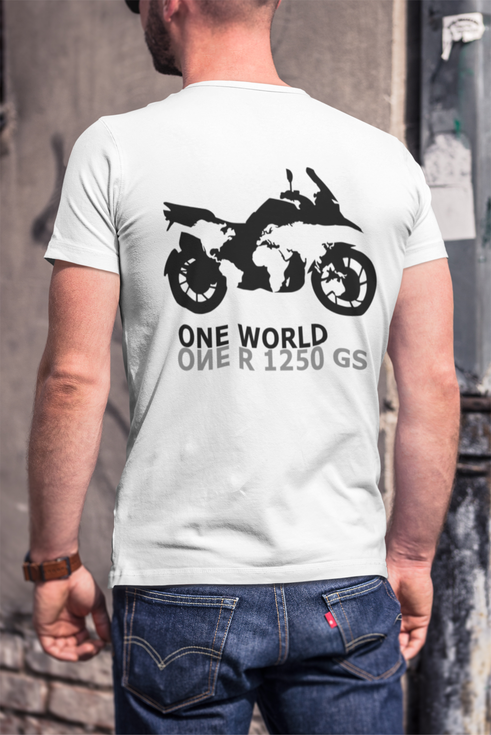 T-shirt One World One R1200GS/R1250GS BMW motorcicle