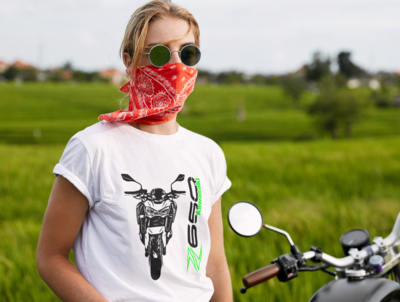 T-shirt  Kawasaki Z650  front silhouette