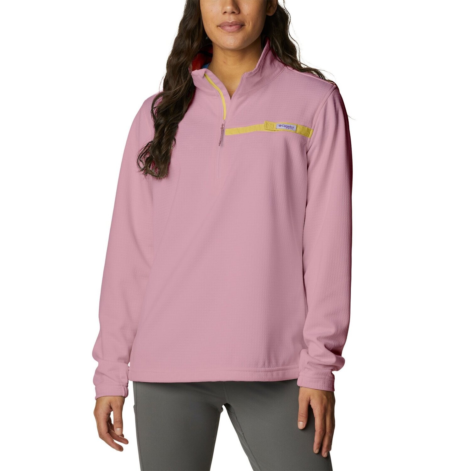 Columbia Women's Skiff Guide Fleece Anorak, Blue Macaw/Serenity, Medium
