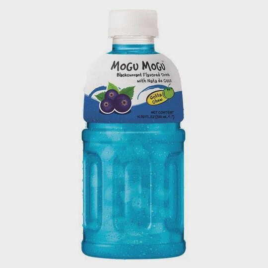 *Mogu Mogu Nata De Coco Drink Blackcurrant 320ml MOGU MOGU黑加侖子味
