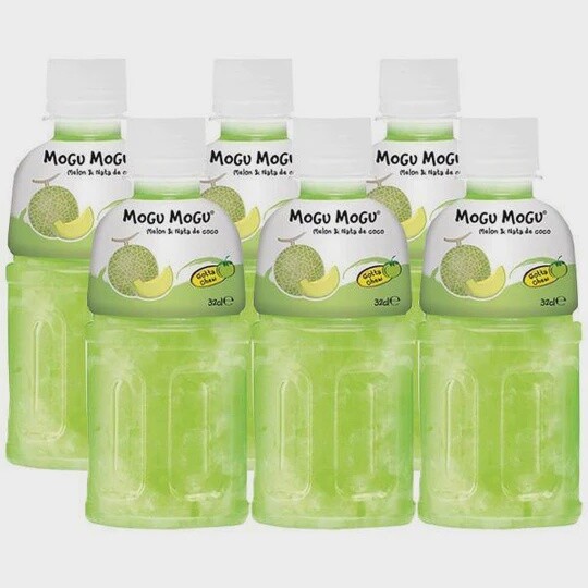 *Mogu Mogu Nata De Coco Drink Melon 6x320ml (Tray) MOGU MOGU蜜瓜味(托)