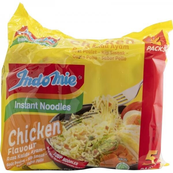 Indomie Chicken Multi Pack 5x70g 營多印尼炒麵(雞肉味)